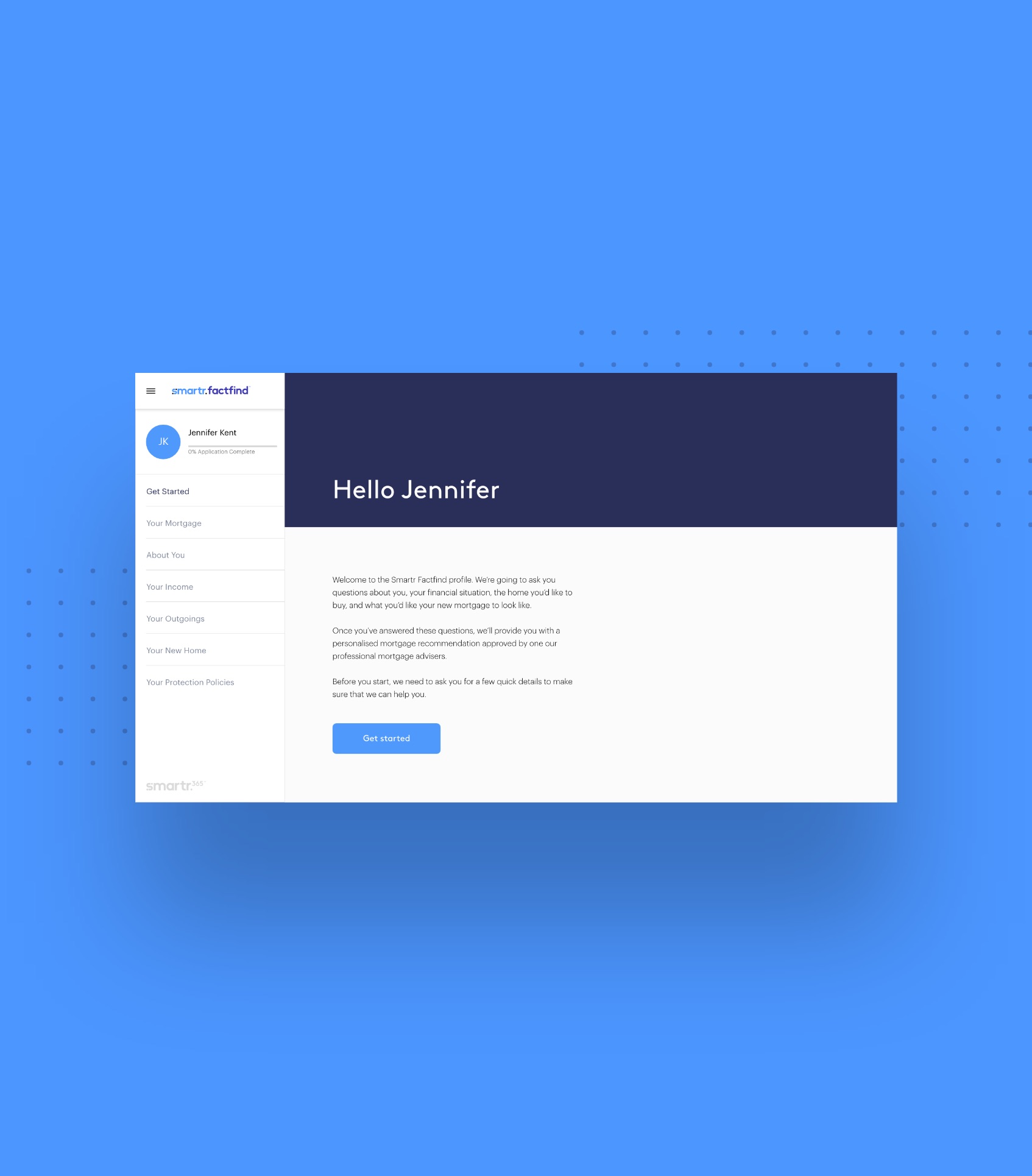 Smartr365 user interface design