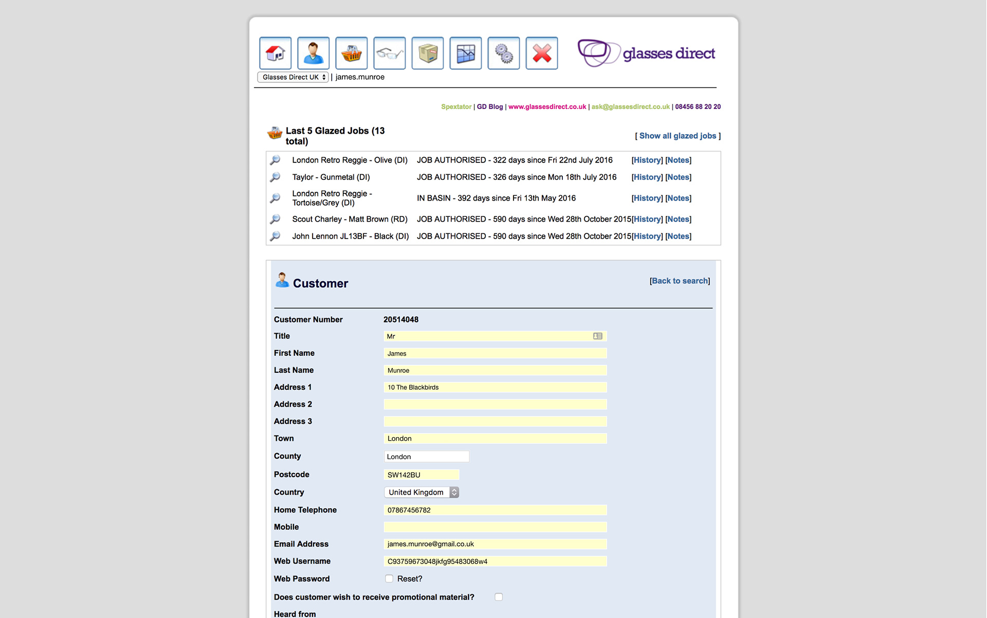 MyOptique Group Before software development