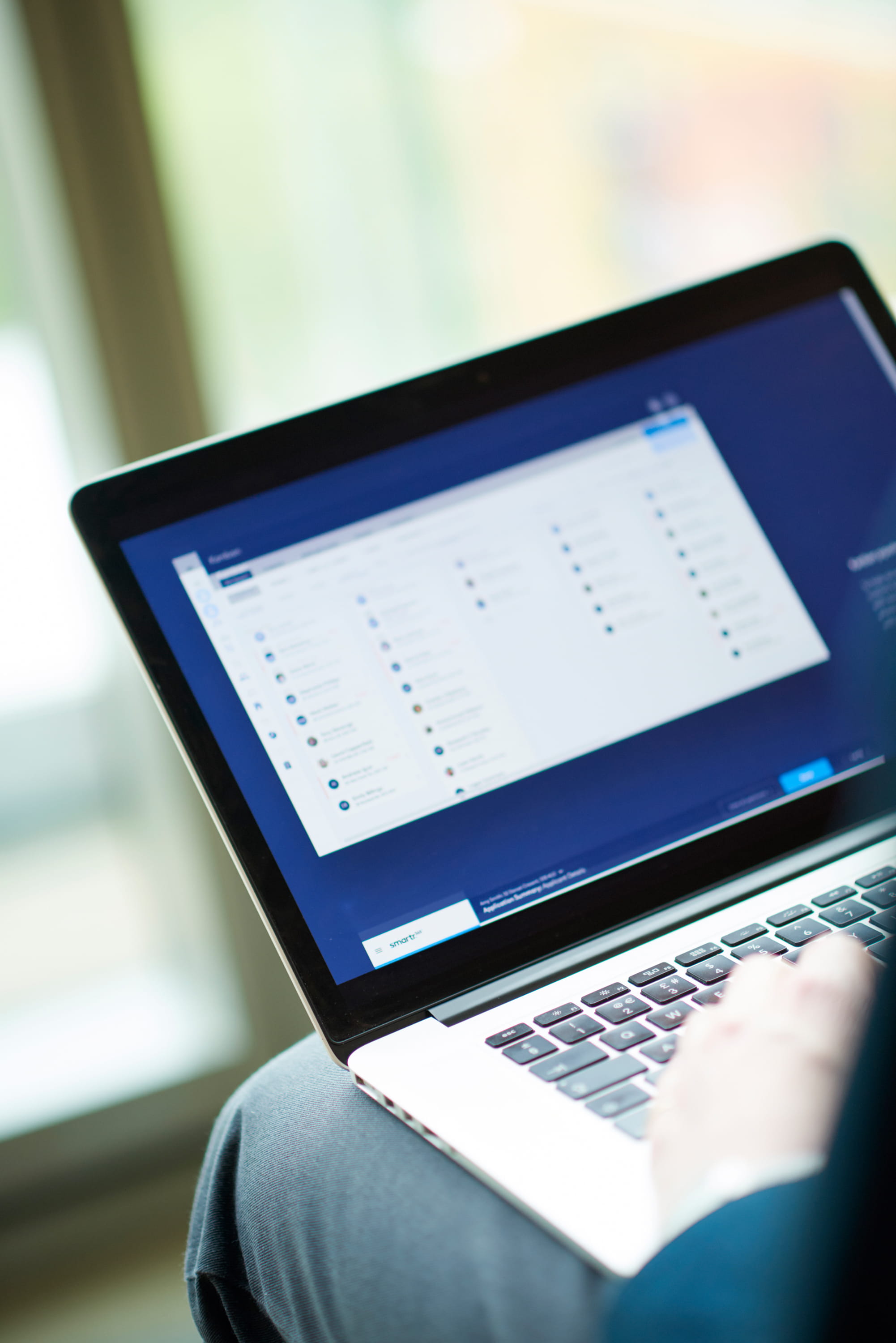 Desktop view of a custom Angular web app